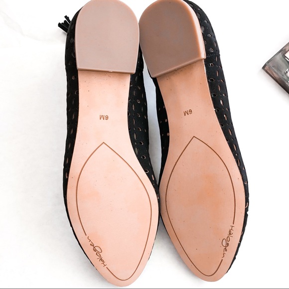 Halogen Nella Ghillie Flats Black Perf Leather - Picture 5 of 7